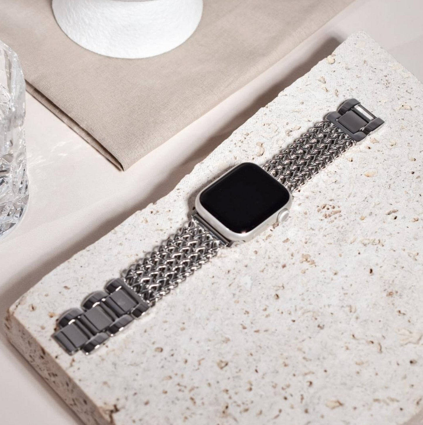 Bransoletka/Pasek do Apple Watch Metal Twist Silver