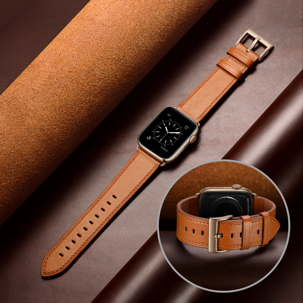 Bransoletka/Pasek do Apple Watch Aurus Brown/Gold