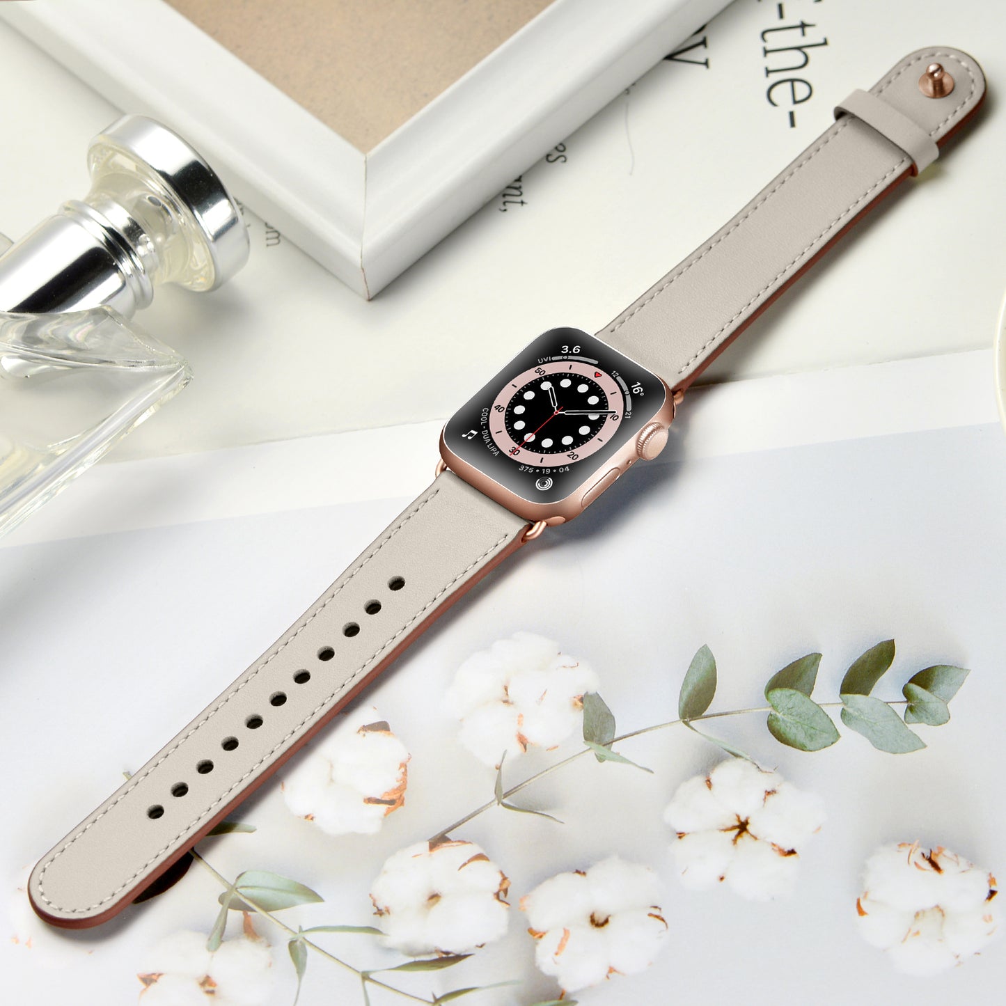 Bransoletka/Pasek do Apple Watch Charma White/Gold
