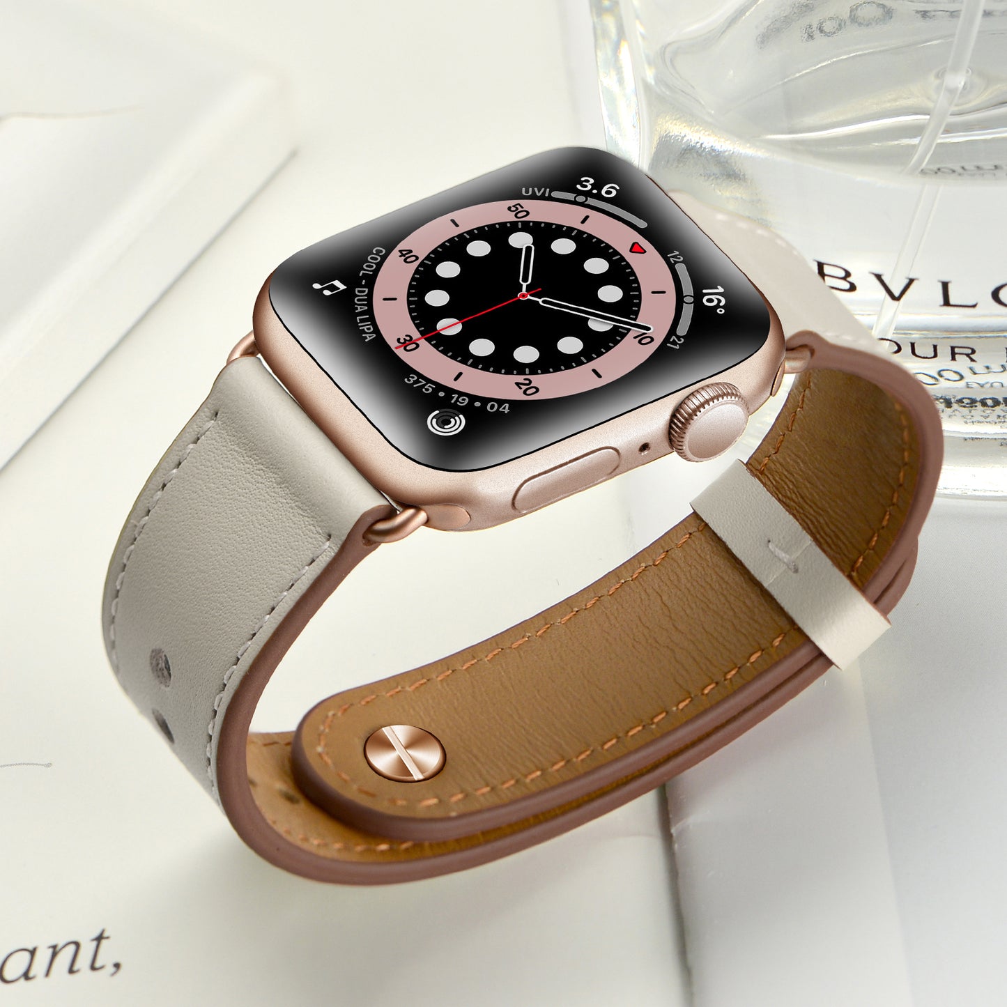 Bransoletka/Pasek do Apple Watch Charma White/Gold