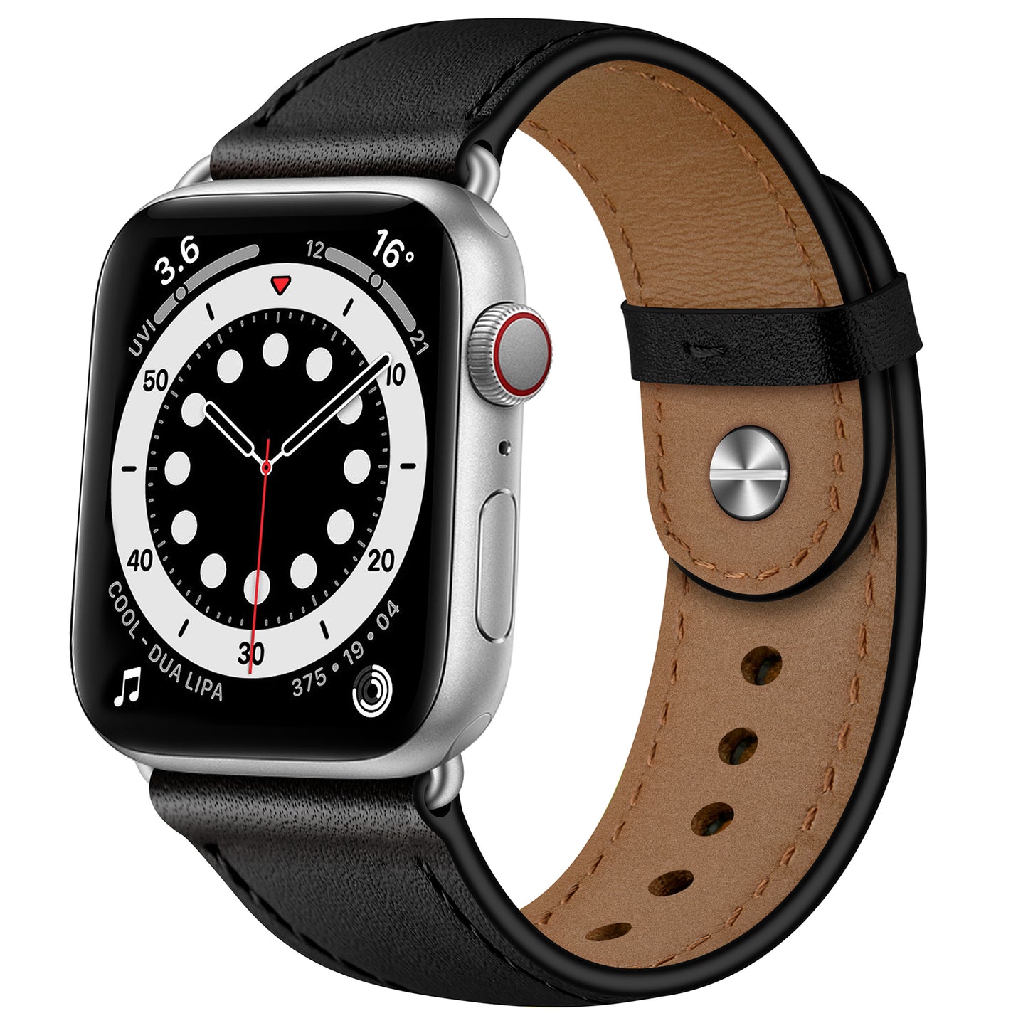 Bransoletka/Pasek do Apple Watch Charma Black/Silver