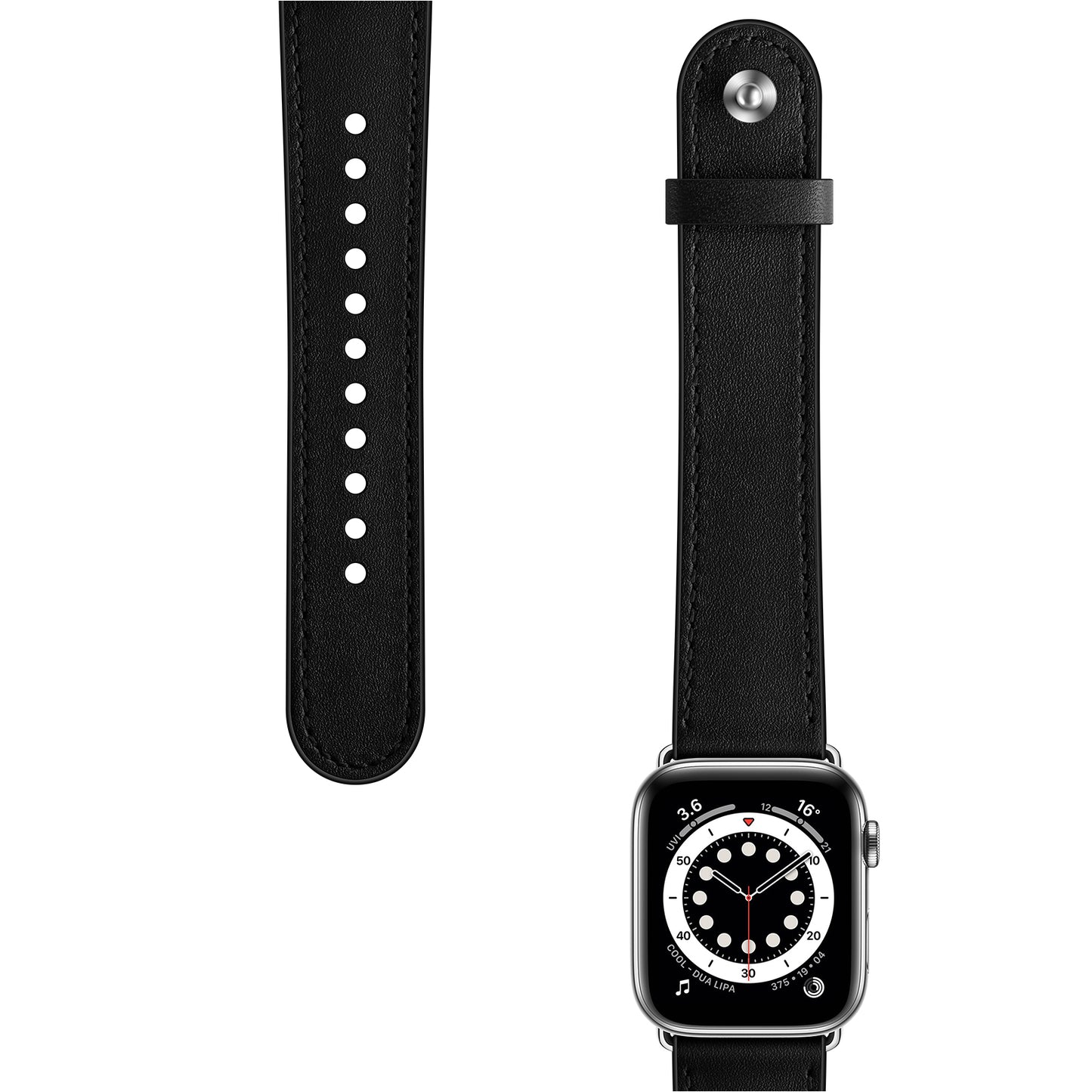 Bransoletka/Pasek do Apple Watch Charma Black/Silver