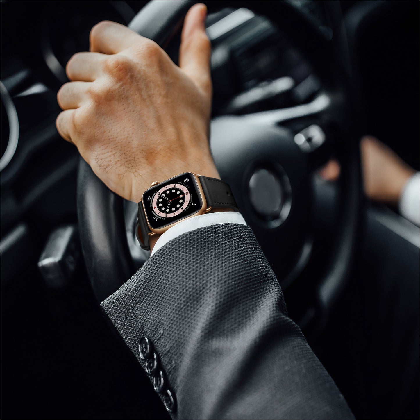 Bransoletka/Pasek do Apple Watch Charma Black/Gold
