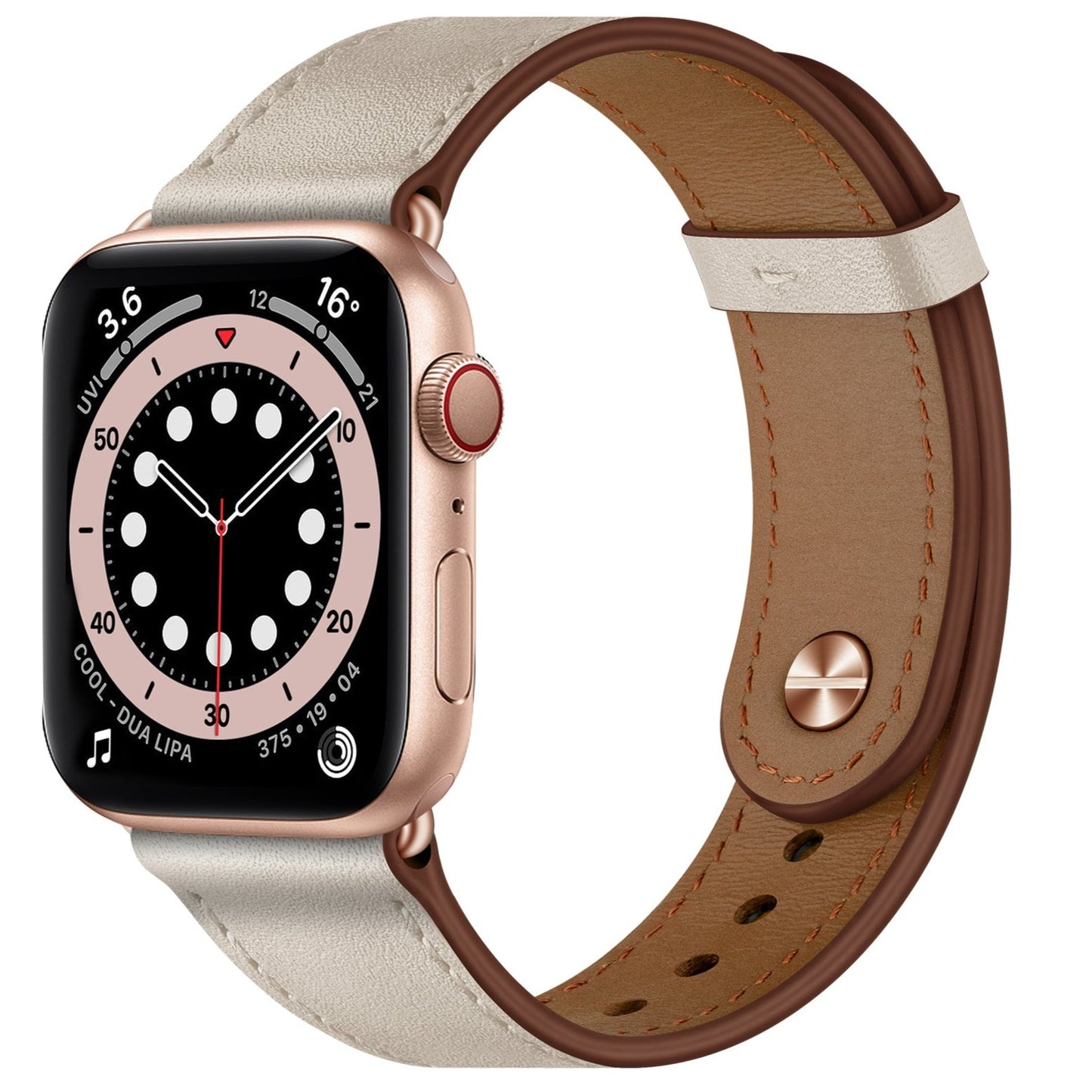 Bransoletka/Pasek do Apple Watch Charma White/Gold