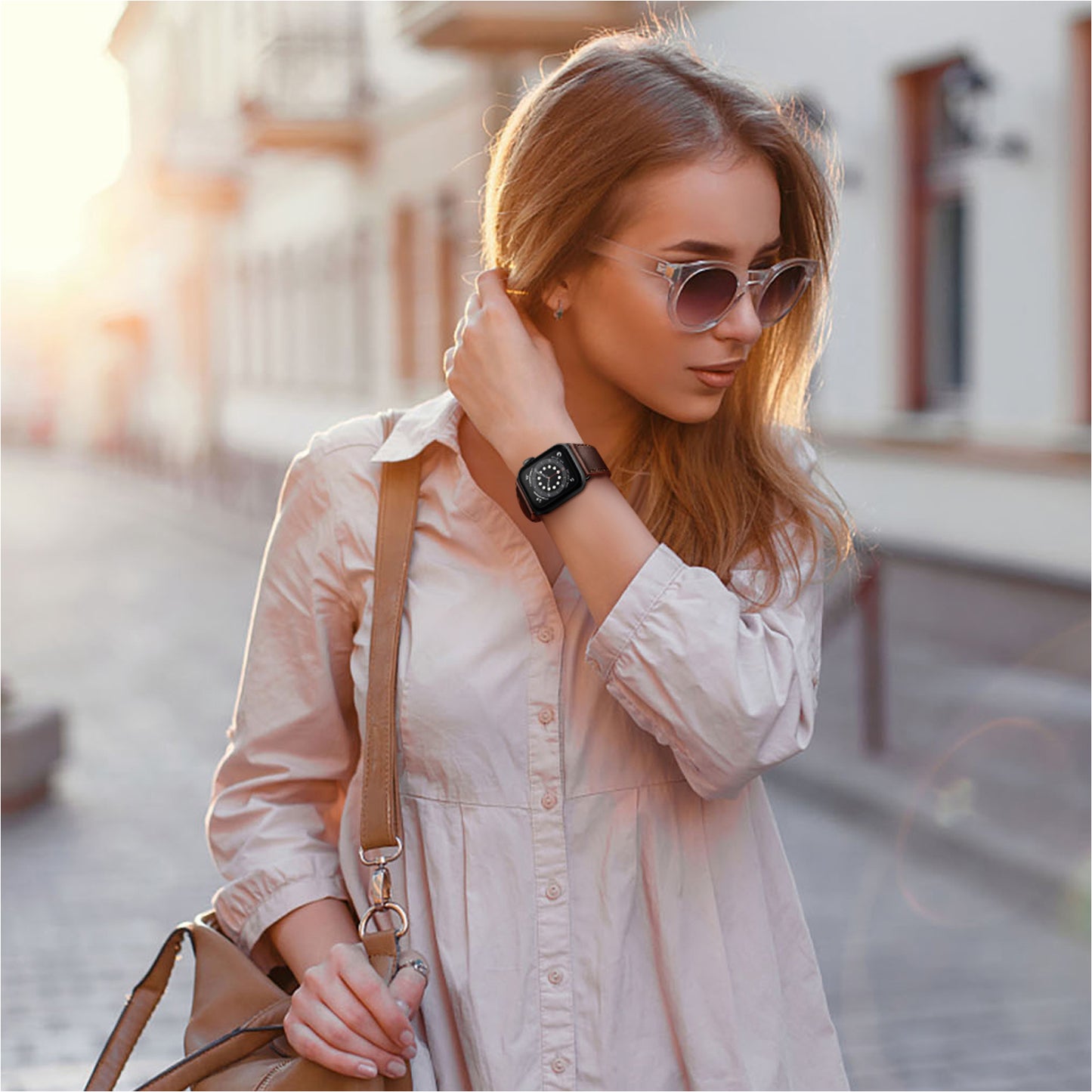 Bransoletka/Pasek do Apple Watch Charma Brown