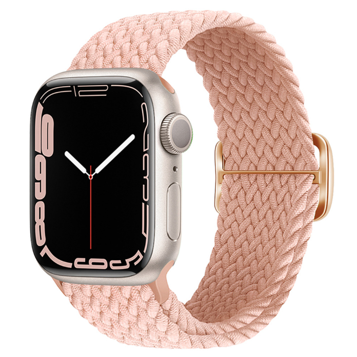 Bransoletka dla Apple Watch Nylon Delikatny Różowy