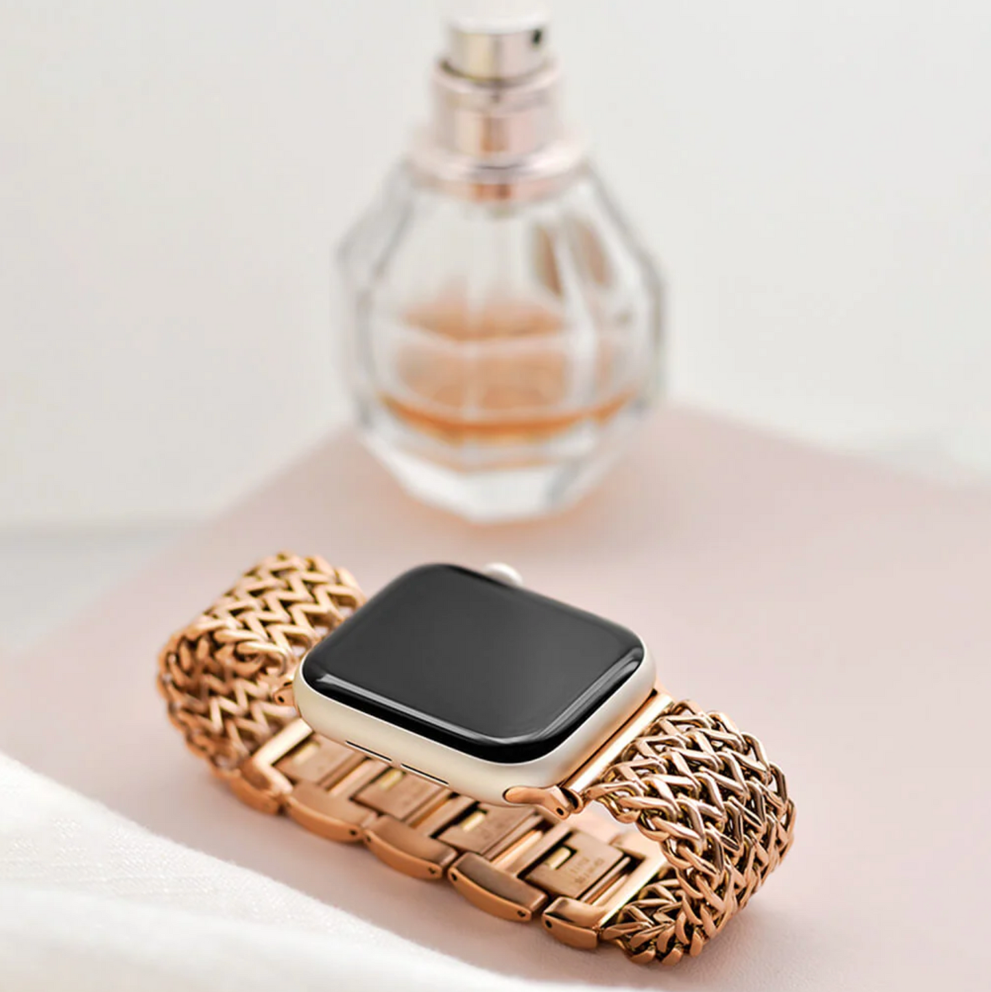Bransoletka/Pasek do Apple Watch Metal Twist Rose Gold