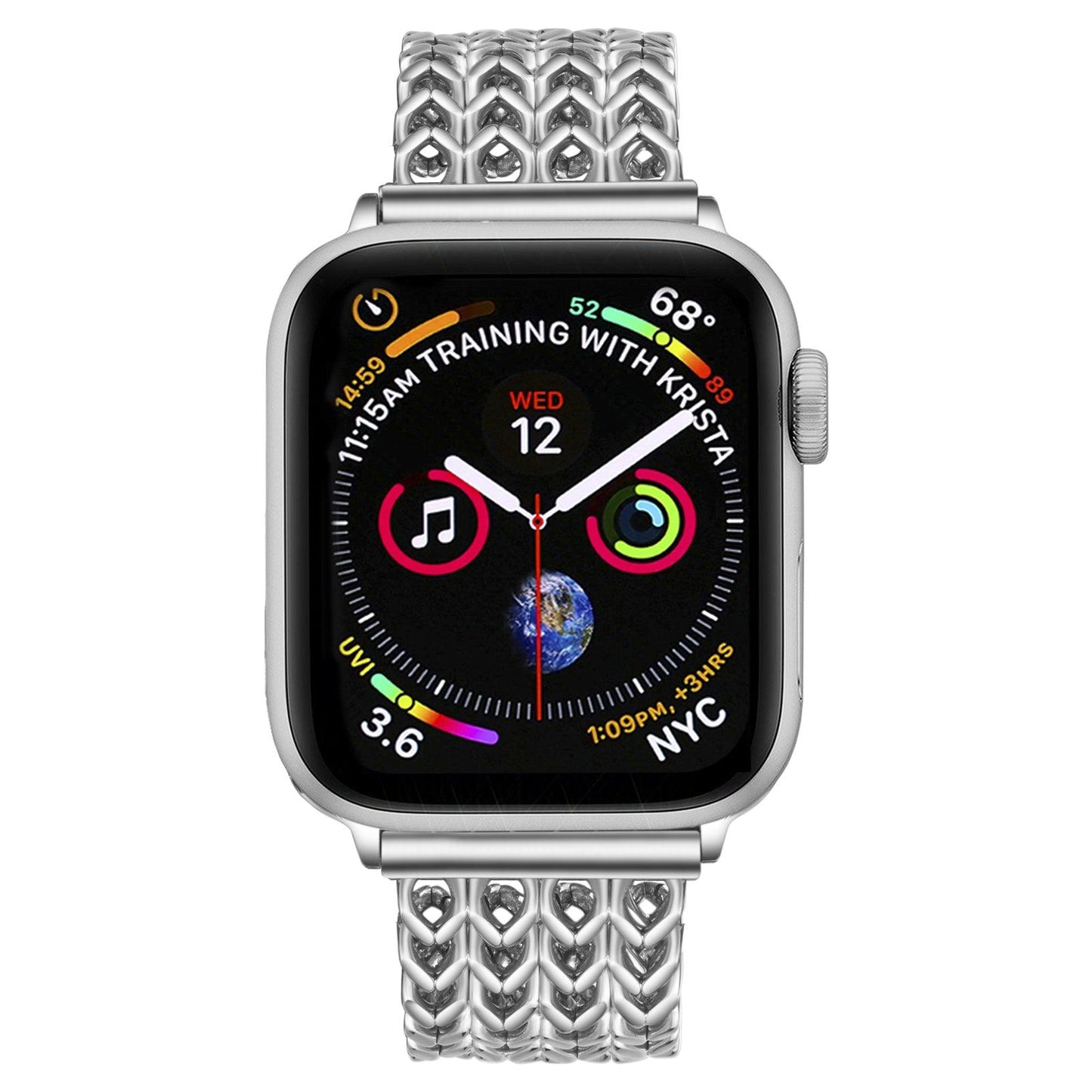 Bransoletka/Pasek do Apple Watch Metal Twist Silver - Foxyband