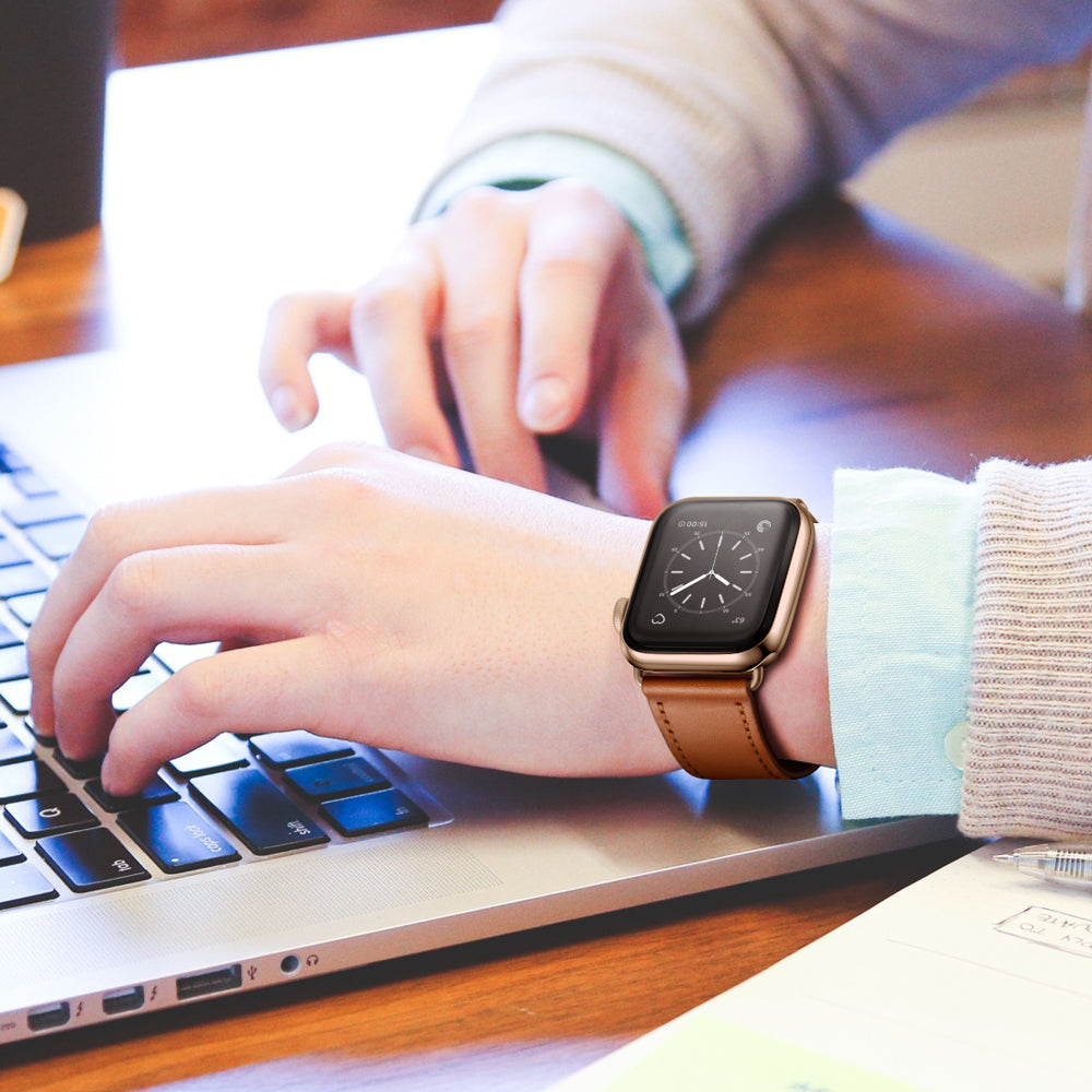 Bransoletka/Pasek do Apple Watch Aurus Brown/Gold