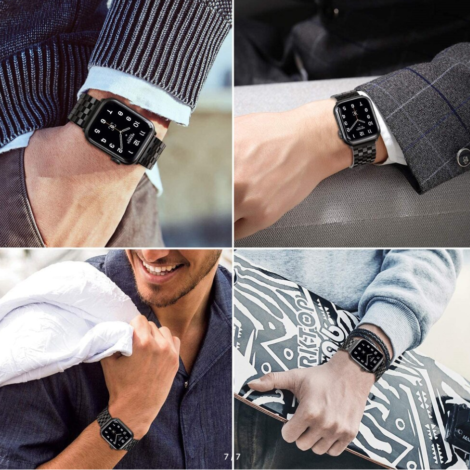 Bransoletka/Pasek do Apple Watch Gino Black - Foxyband