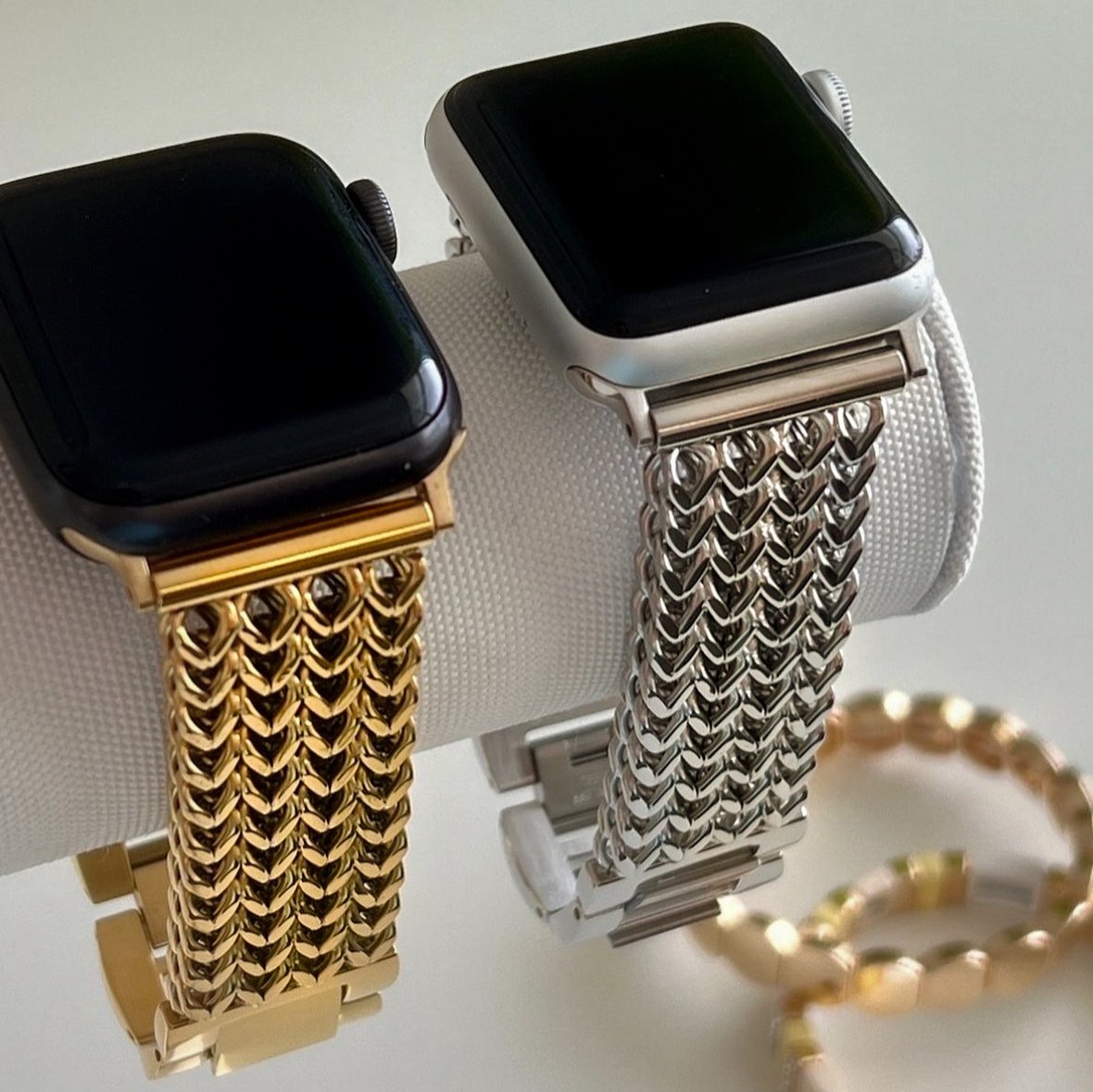 Bransoletka/Pasek do Apple Watch Metal Twist Gold