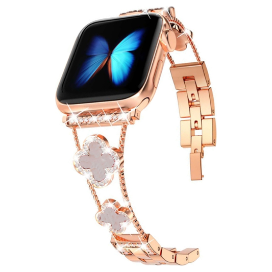 Bransoletka/Pasek do Apple Watch Mercy Gold/White - Foxyband