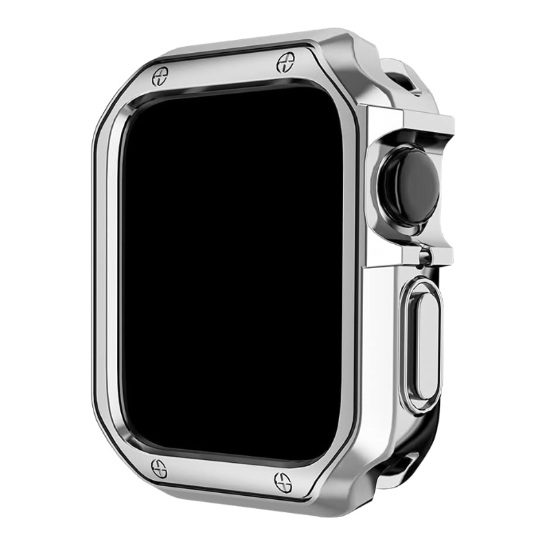 Case PVC do Apple Watch Srebrny - Foxyband