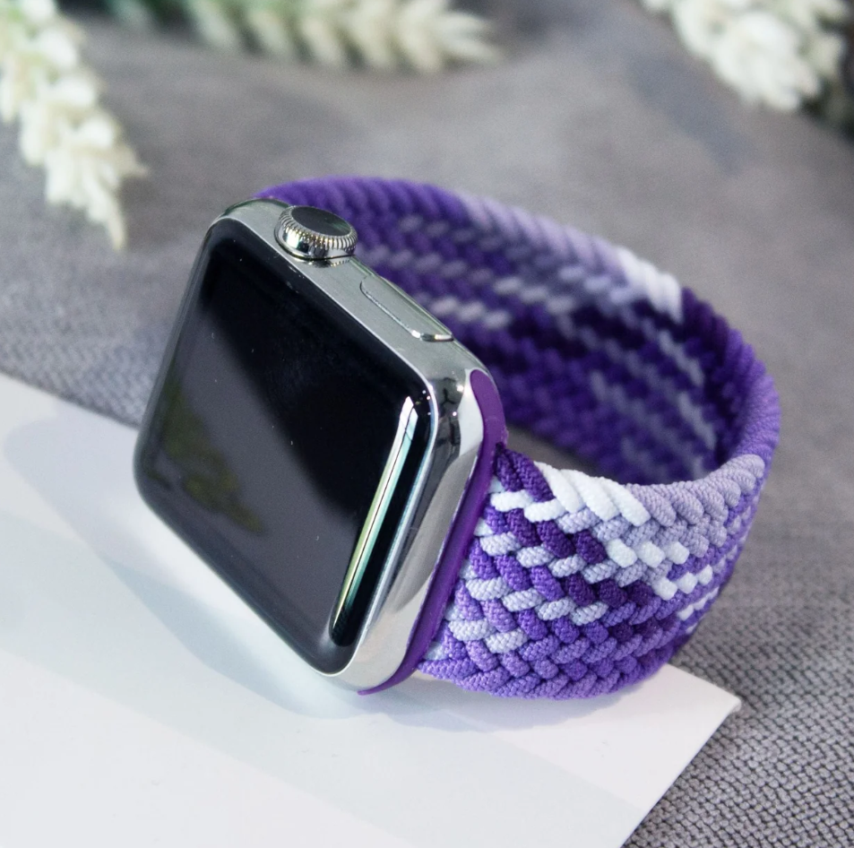 Bransoletka dla Apple Watch Nylon Fioletowy