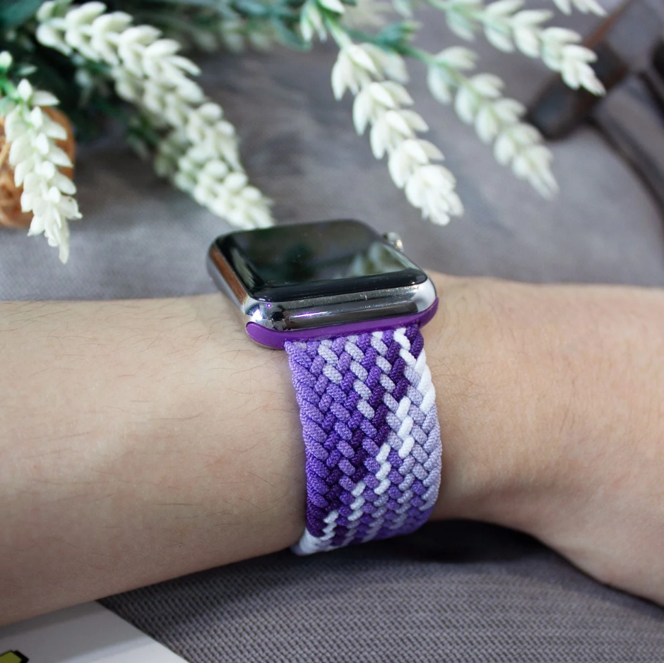 Bransoletka dla Apple Watch Nylon Fioletowy