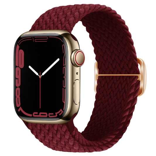 Bransoletka dla Apple Watch Nylon Wiśnia