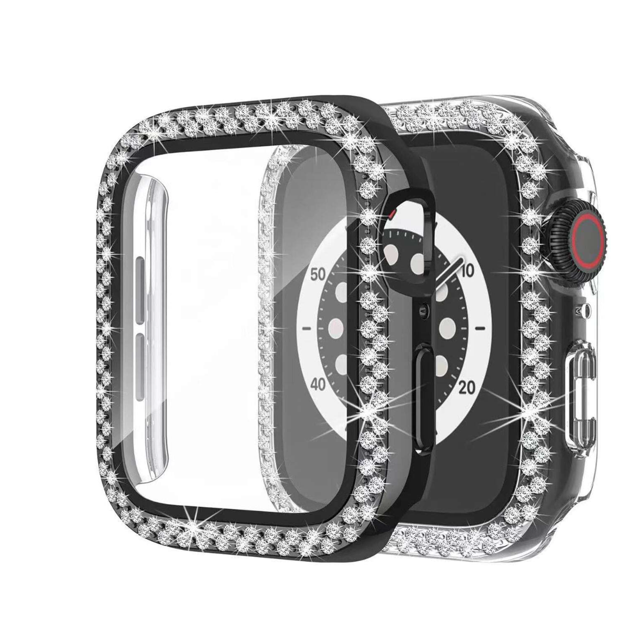 Etui z Cyrkoniami do Apple Watch Black