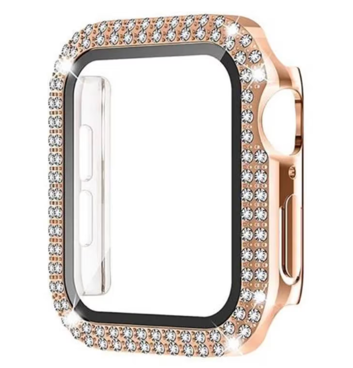 Etui z Cyrkoniami do Apple Watch Rose Gold