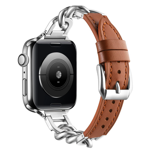 Bransoletka Fusion dla Apple Watch Brown/Silver