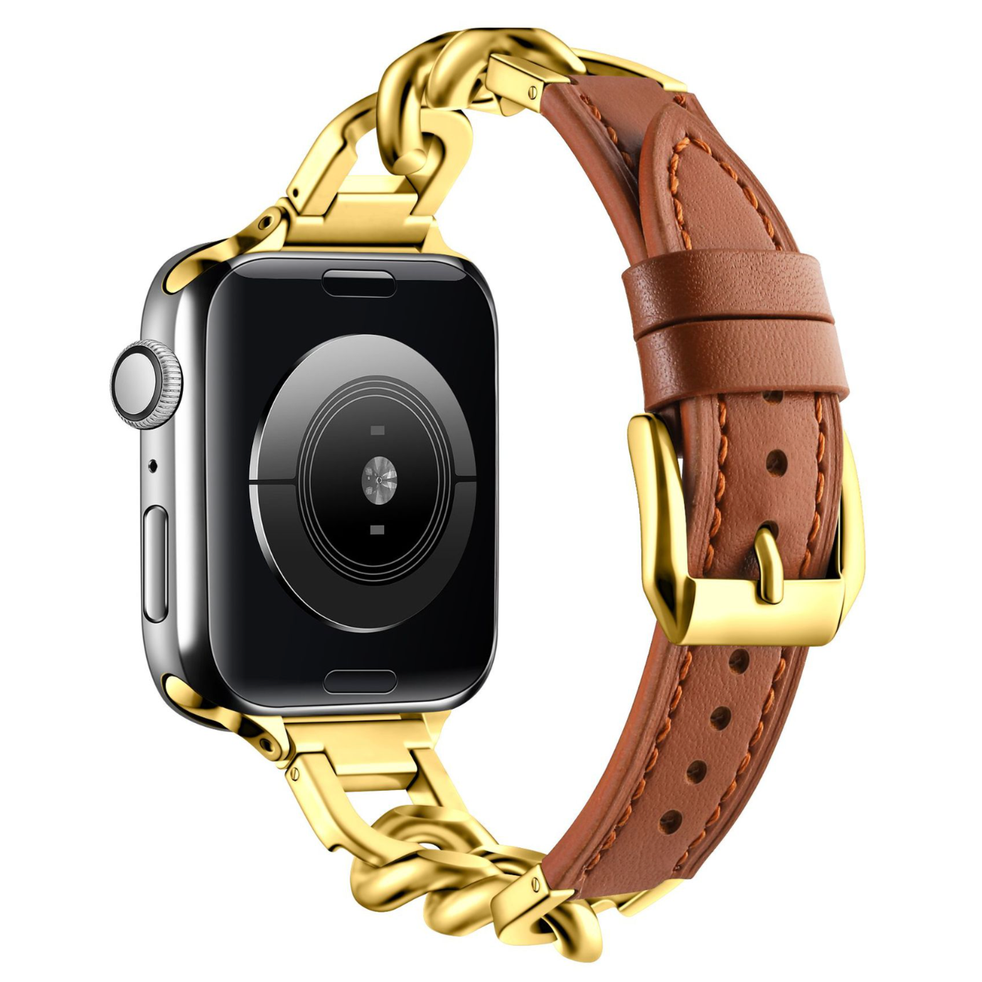 Bransoletka Fusion dla Apple Watch Brown/Gold