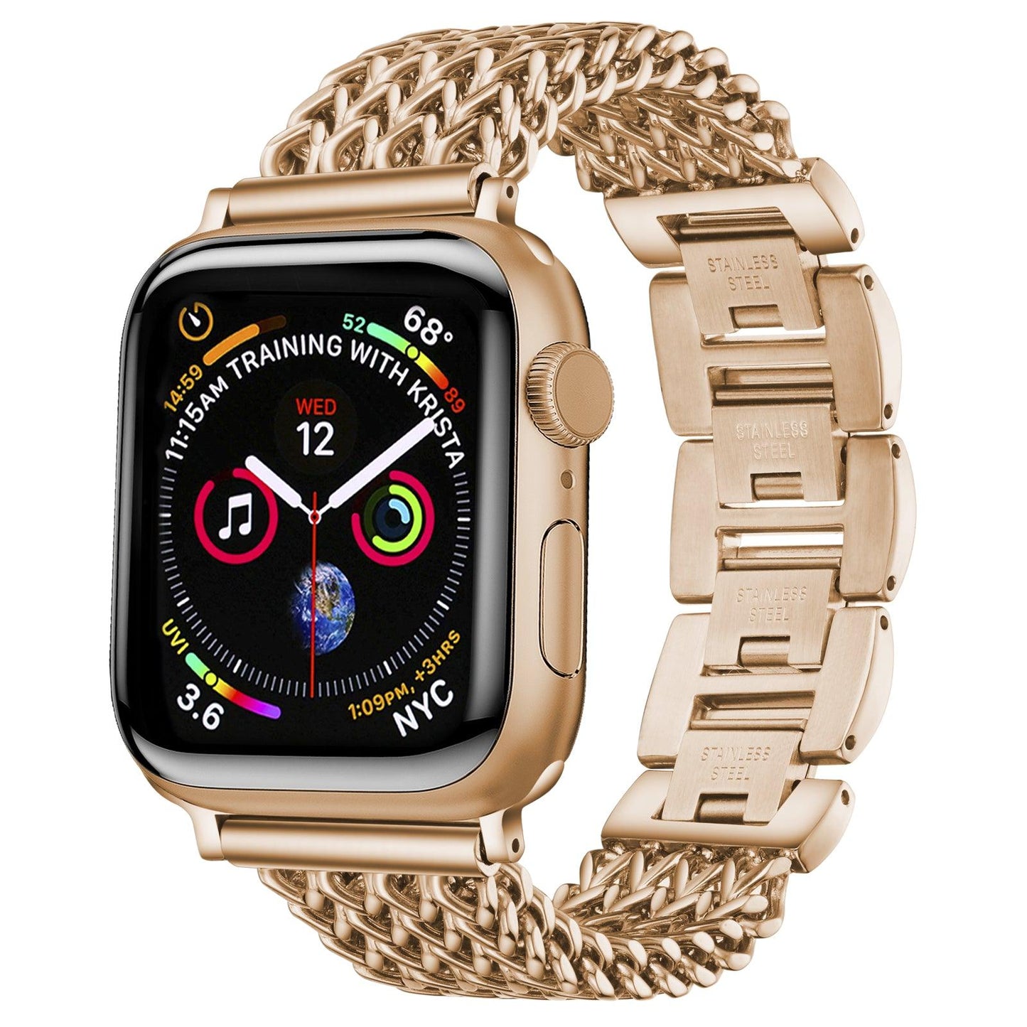 Bransoletka/Pasek do Apple Watch Metal Twist Gold - Foxyband