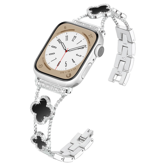 Bransoletka/Pasek do Apple Watch Mercy Rose Silver/Black