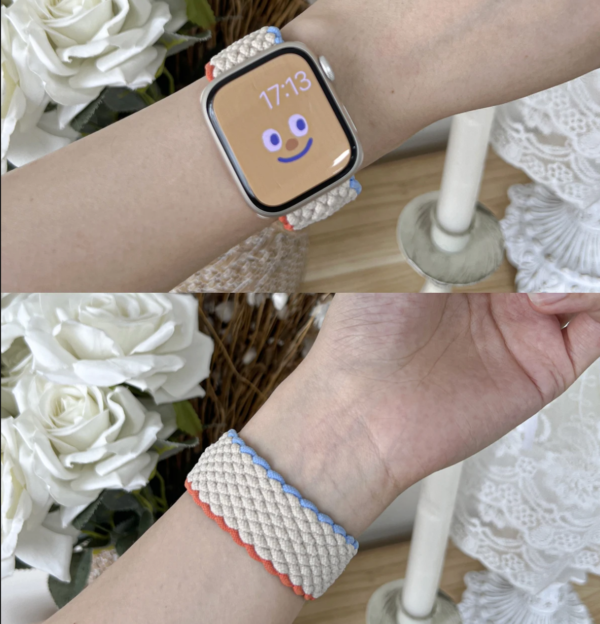 Bransoletka dla Apple Watch Nylon Amber