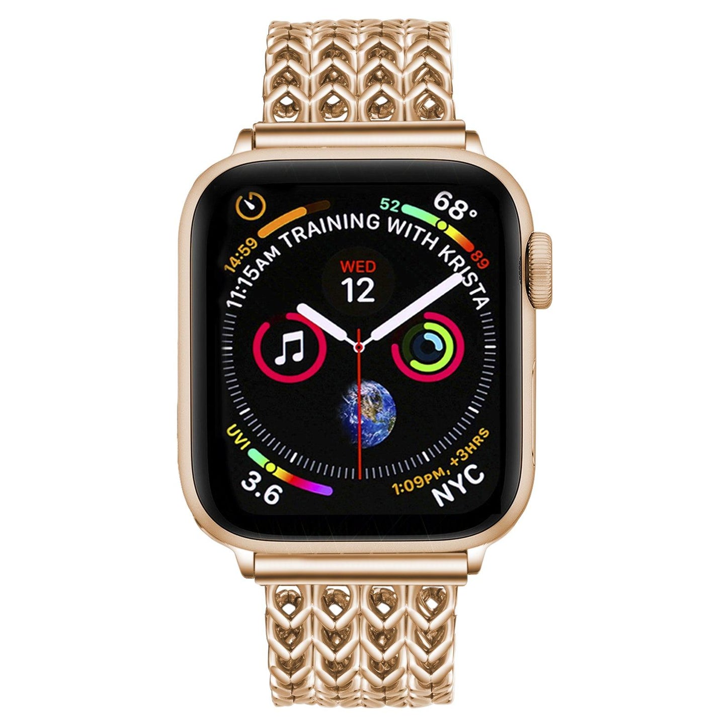 Bransoletka/Pasek do Apple Watch Metal Twist Gold - Foxyband