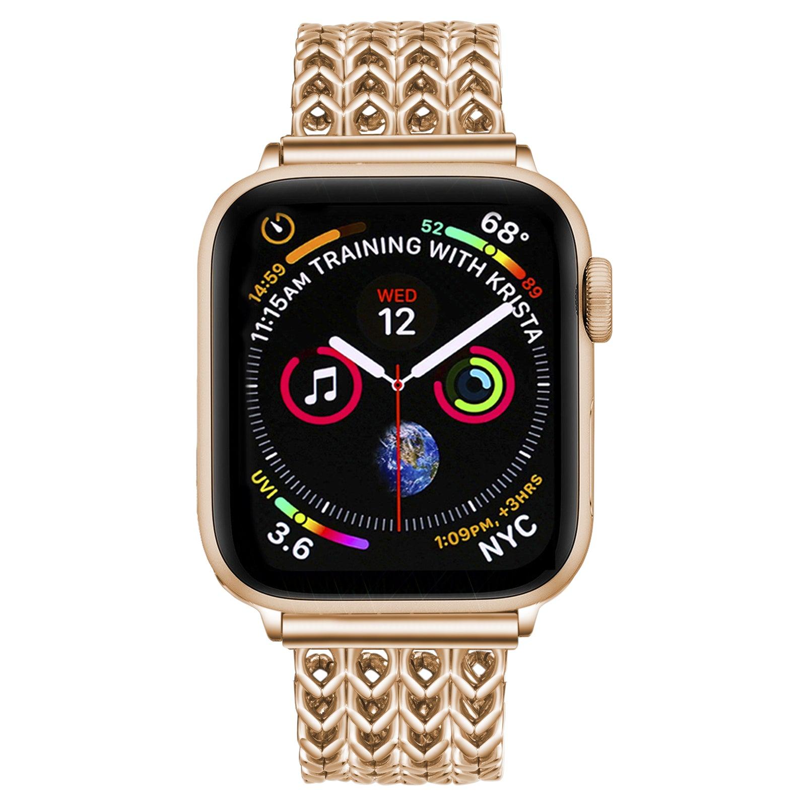 Bransoletka/Pasek do Apple Watch Metal Twist Gold - Foxyband