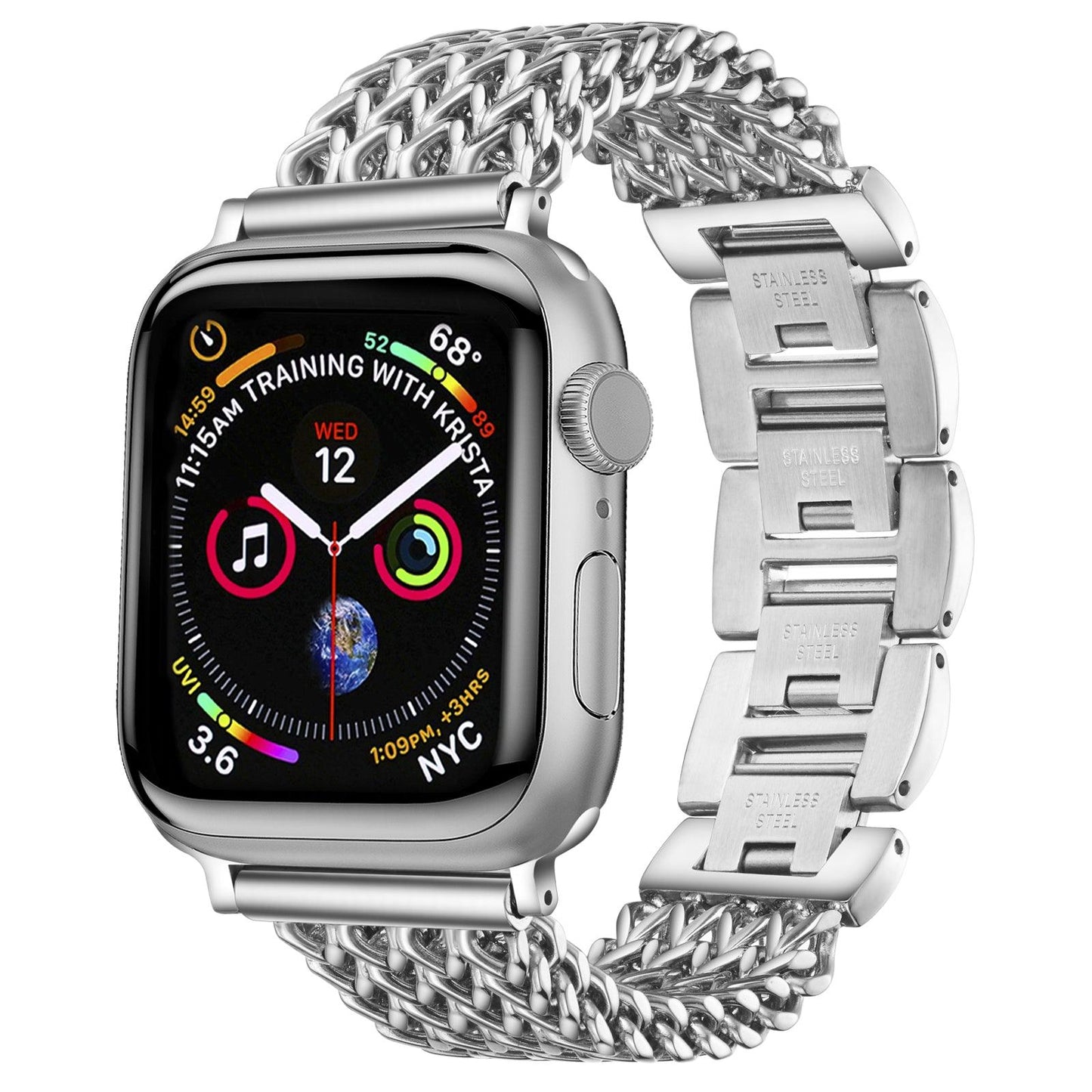 Bransoletka/Pasek do Apple Watch Metal Twist Silver - Foxyband