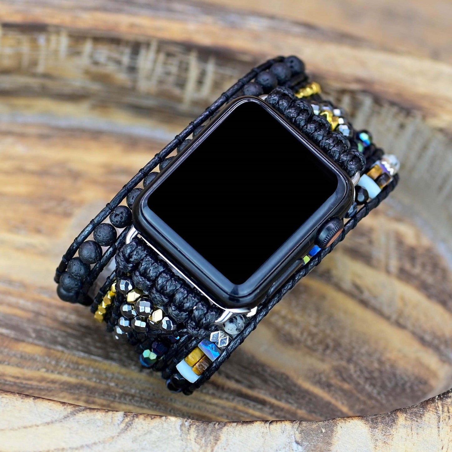 Bransoletka/Pasek do Apple Watch Spirit Black Lava - Foxyband