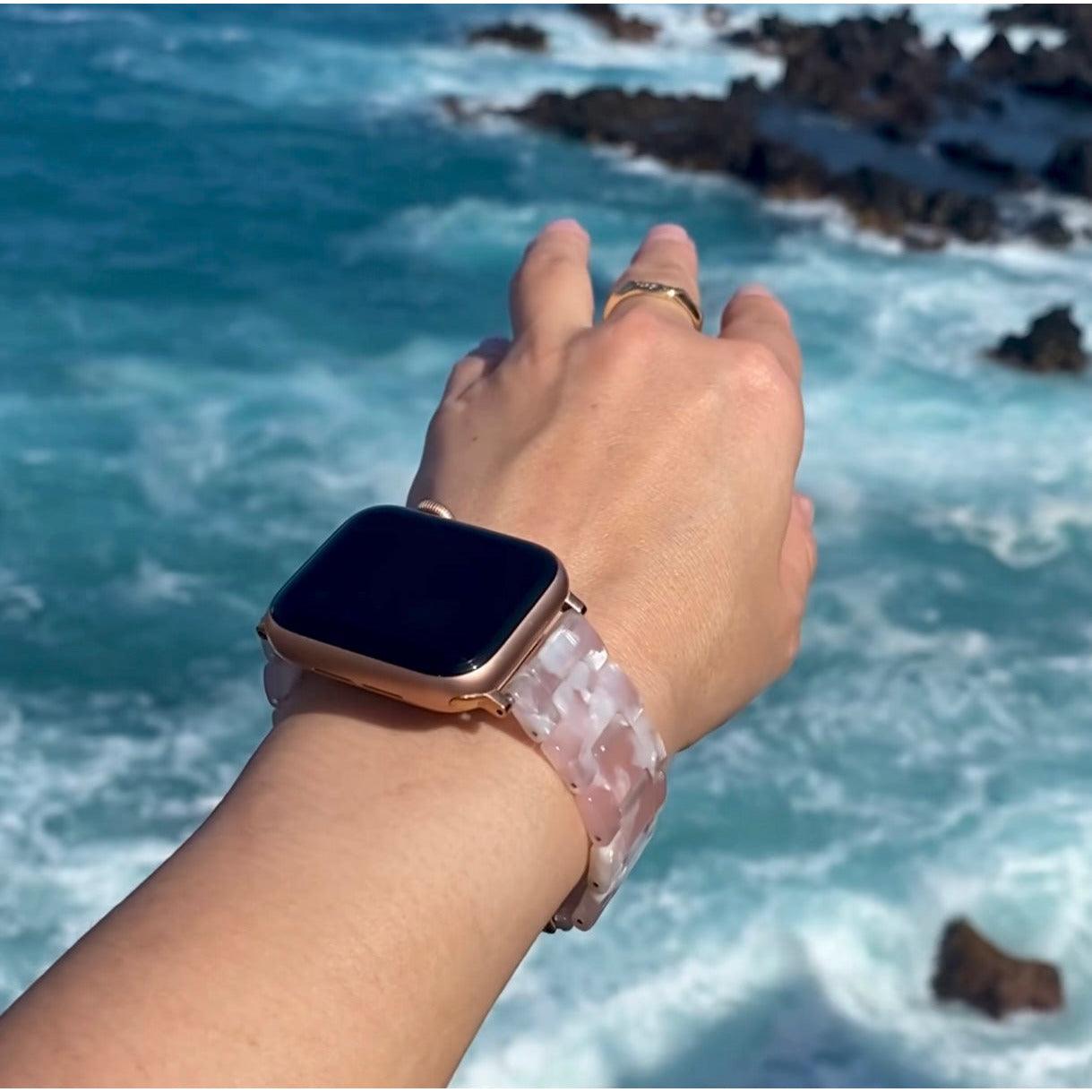 Bransoletka/Pasek do Apple Watch Jade Pink - Foxyband