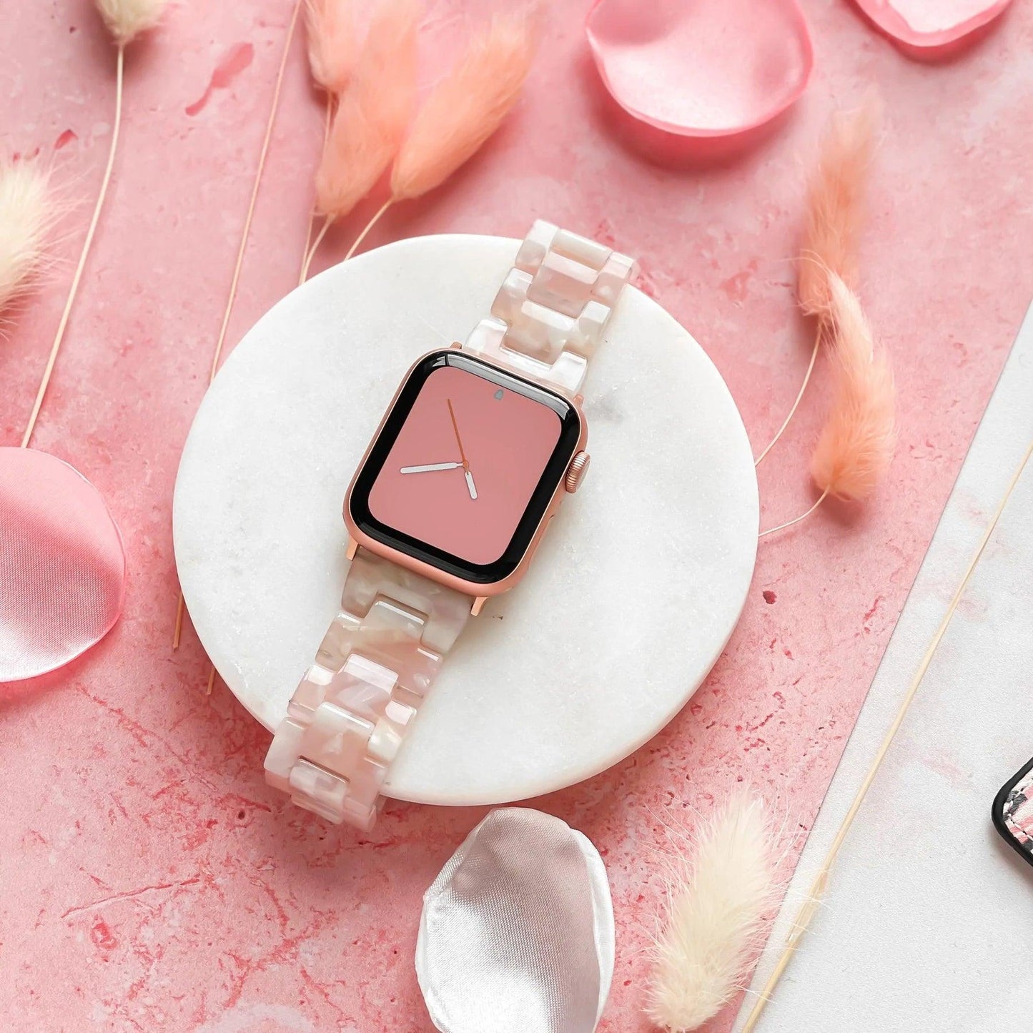 Bransoletka/Pasek do Apple Watch Jade Pink - Foxyband
