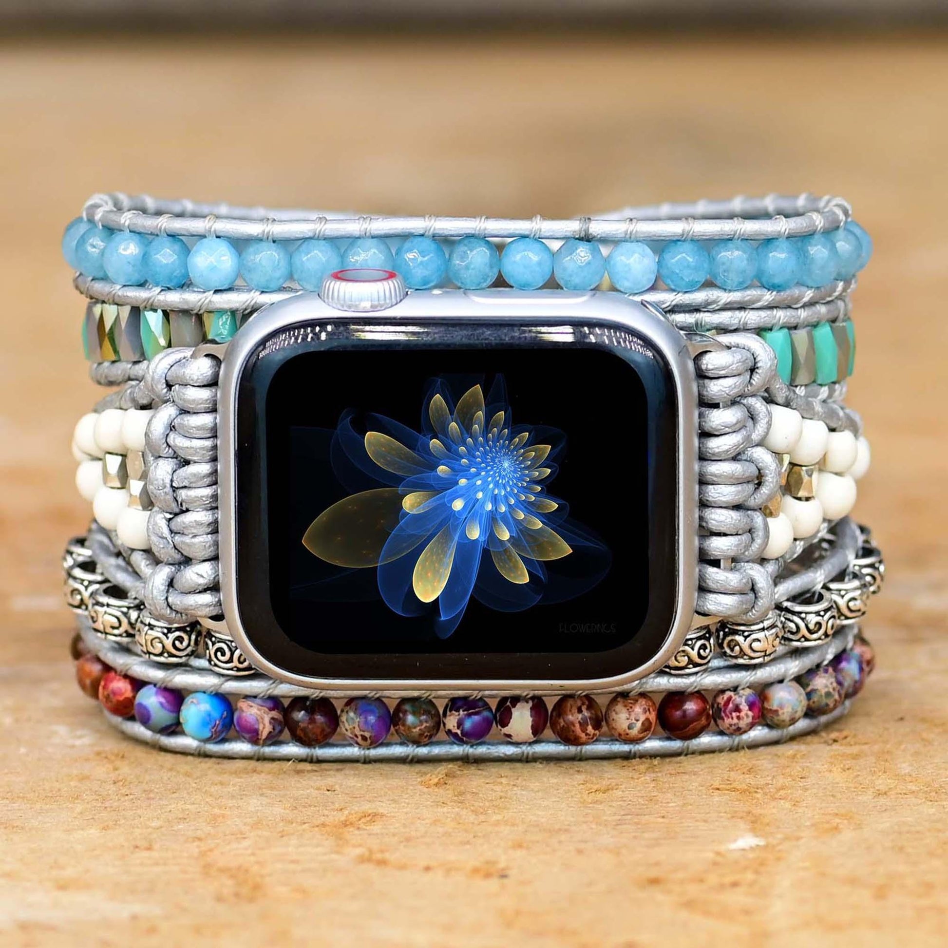 Bransoletka/Pasek do Apple Watch Spirit Ocean Jasper - Foxyband