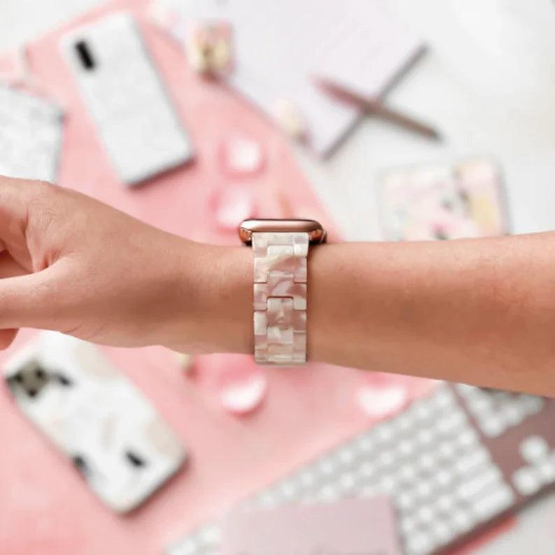 Bransoletka/Pasek do Apple Watch Jade Pink - Foxyband
