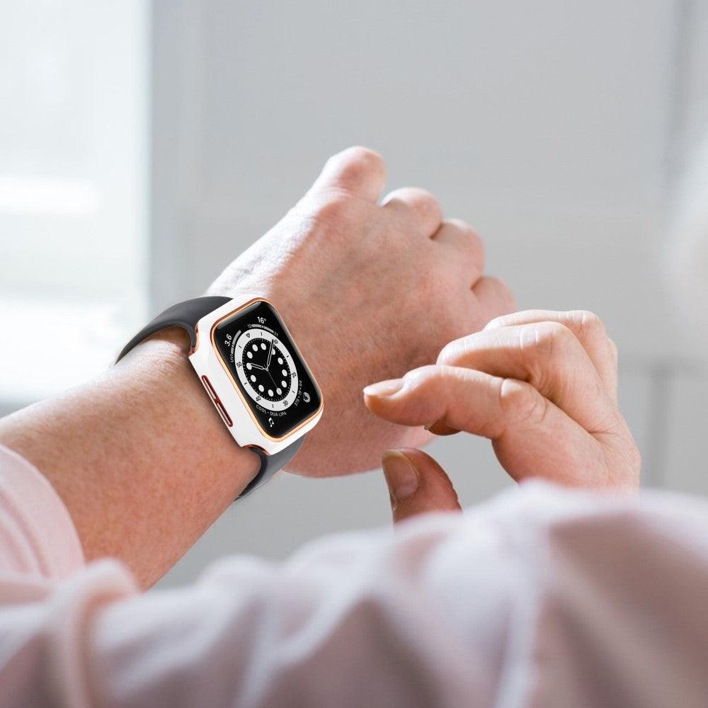 Case + Szkło Hartowane do Apple Watch Białe / Złote - Foxyband